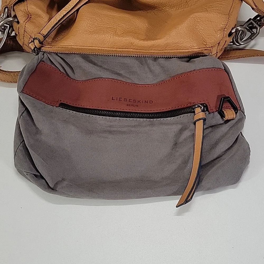 Liebeskind Berlin Camel/Tan Leather Shoulder Bag